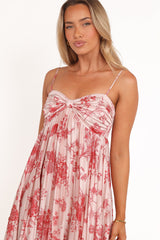 Vikki Dress - Red Floral