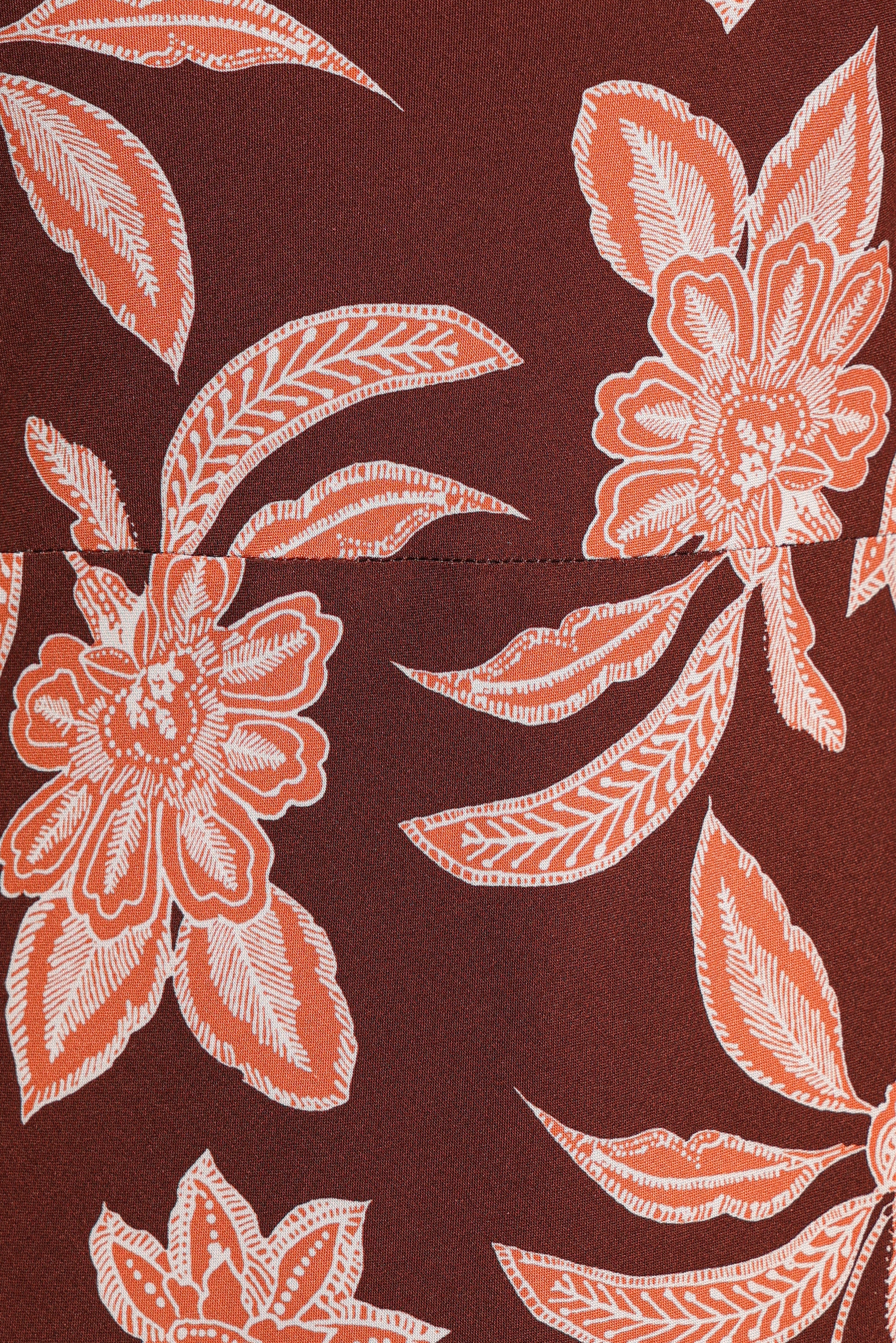 Wheeler Midi Dress - Orange Floral