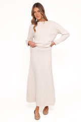 Willis Knitted Skirt - Cream