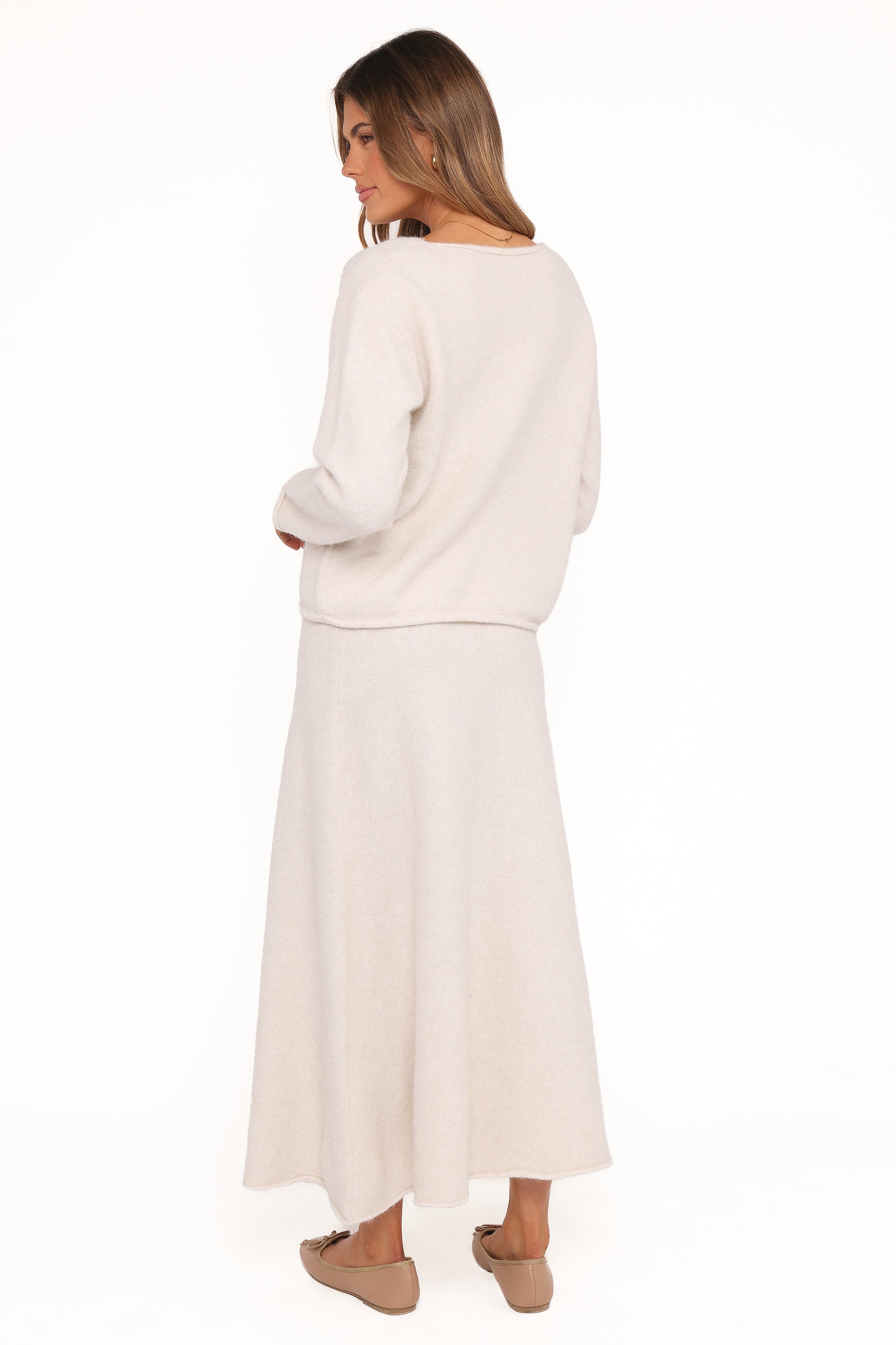 Willis Knitted Skirt - Cream