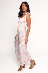 Zane Midi Dress - Pink Floral