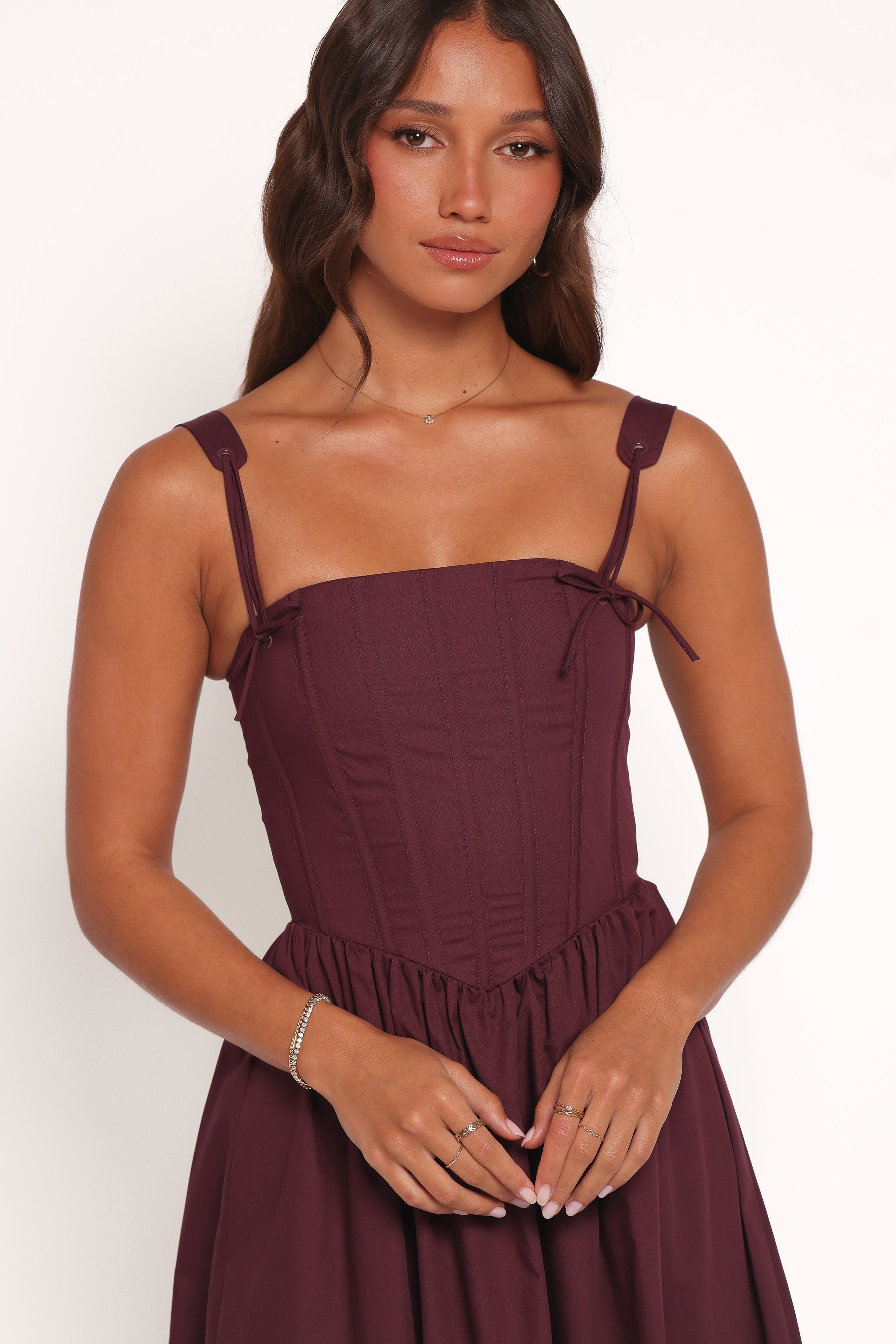 Zenobia Midi Dress - Cherry