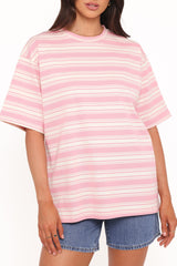 Zestora Tee - White Pink