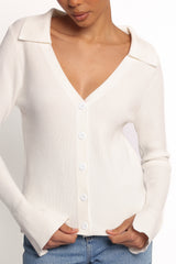 Zocco Long Sleeve Knit Top - Cream