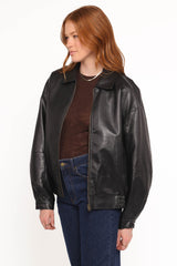 Zoe Bomber Jacket - Black