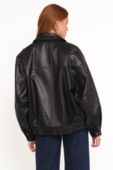 Zoe Bomber Jacket - Black