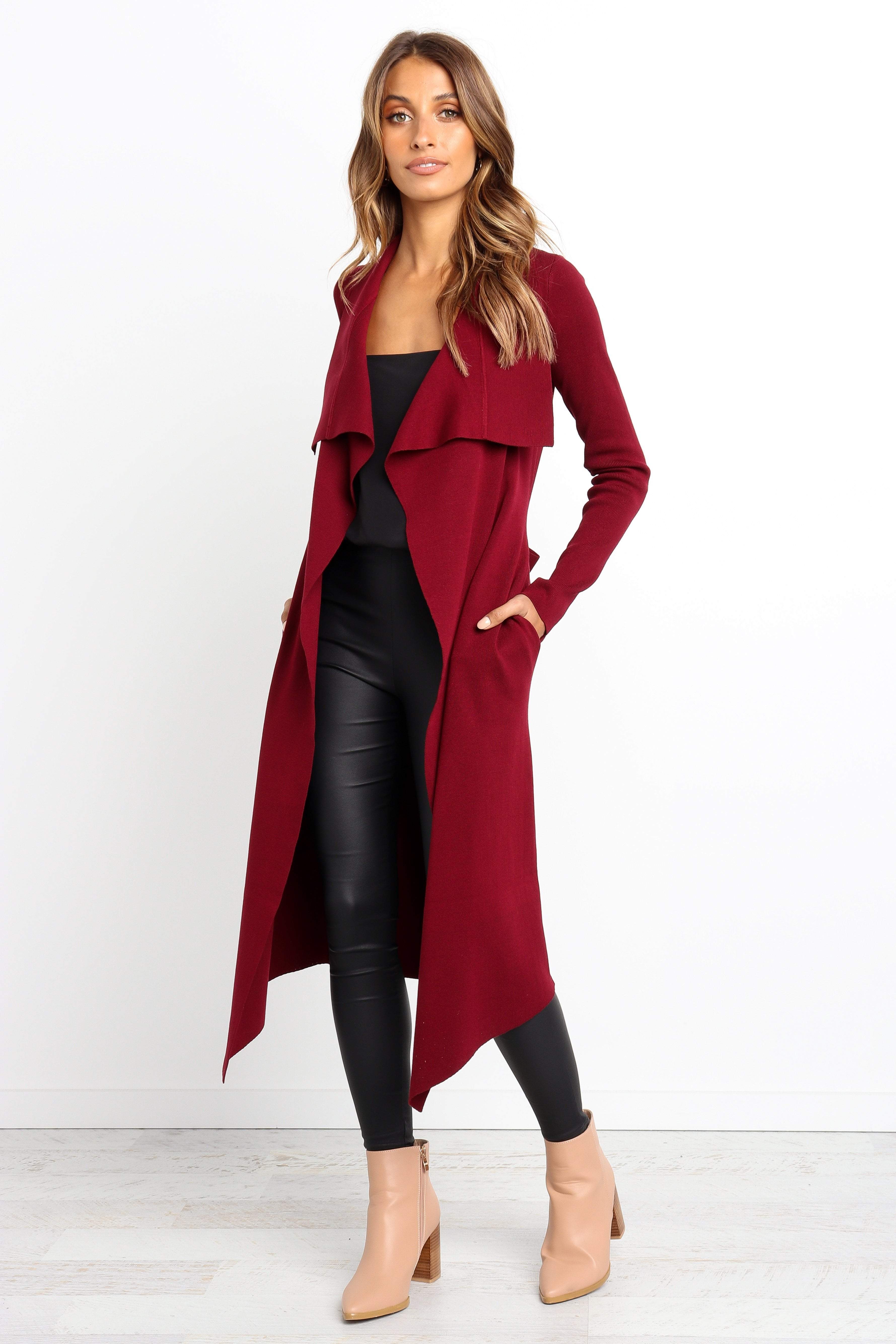 OUTERWEAR Audrina Cardigan - Berry