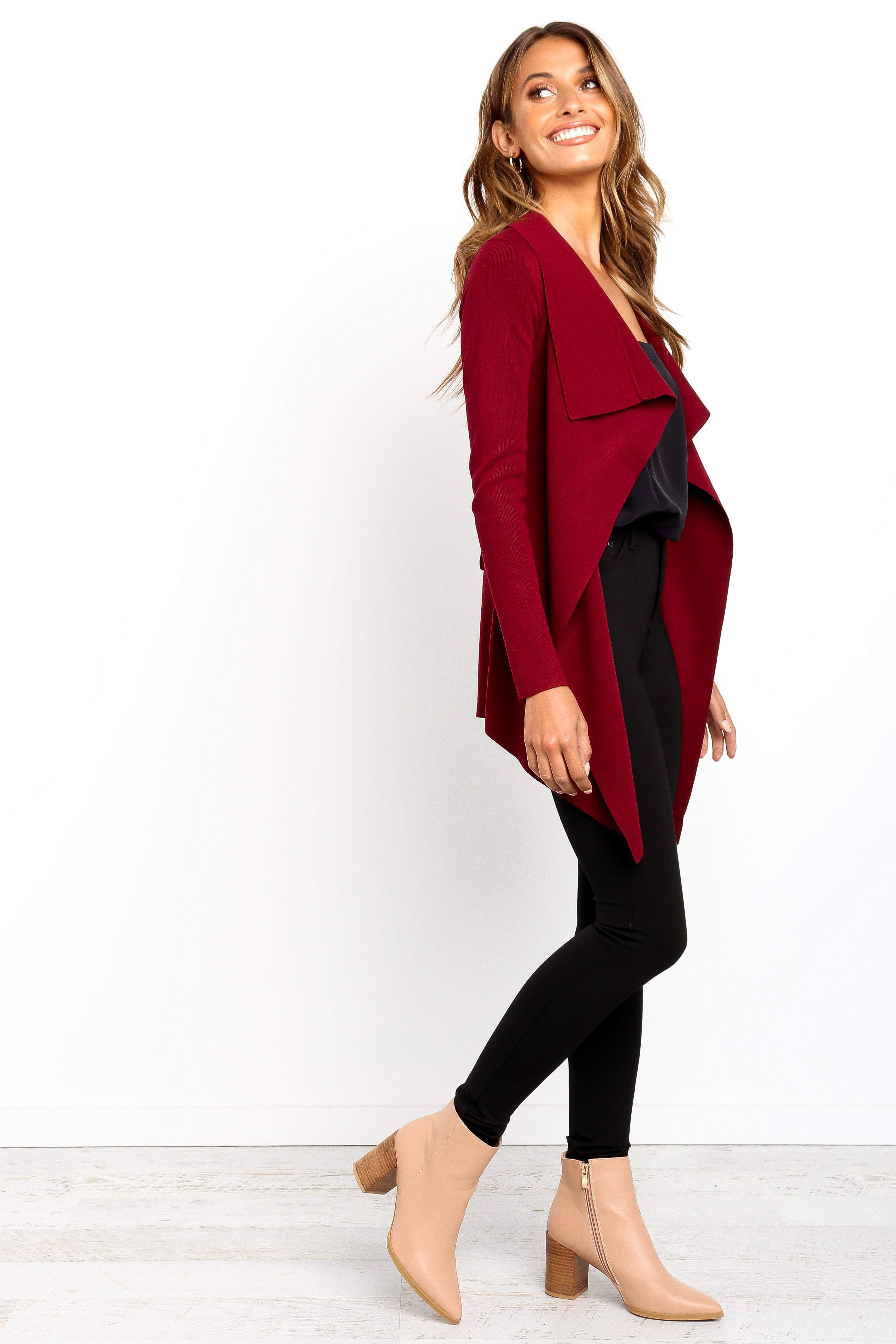 OUTERWEAR Zimmer Cardigan - Berry