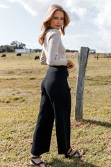 BOTTOMS Pyrus Knit Pant - Black