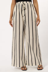 BOTTOMS @Silvia Pant - Cream Stripe (Hold for Winter Essentials)