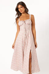 DRESSES @Elodie Midi Dress - Pink Floral