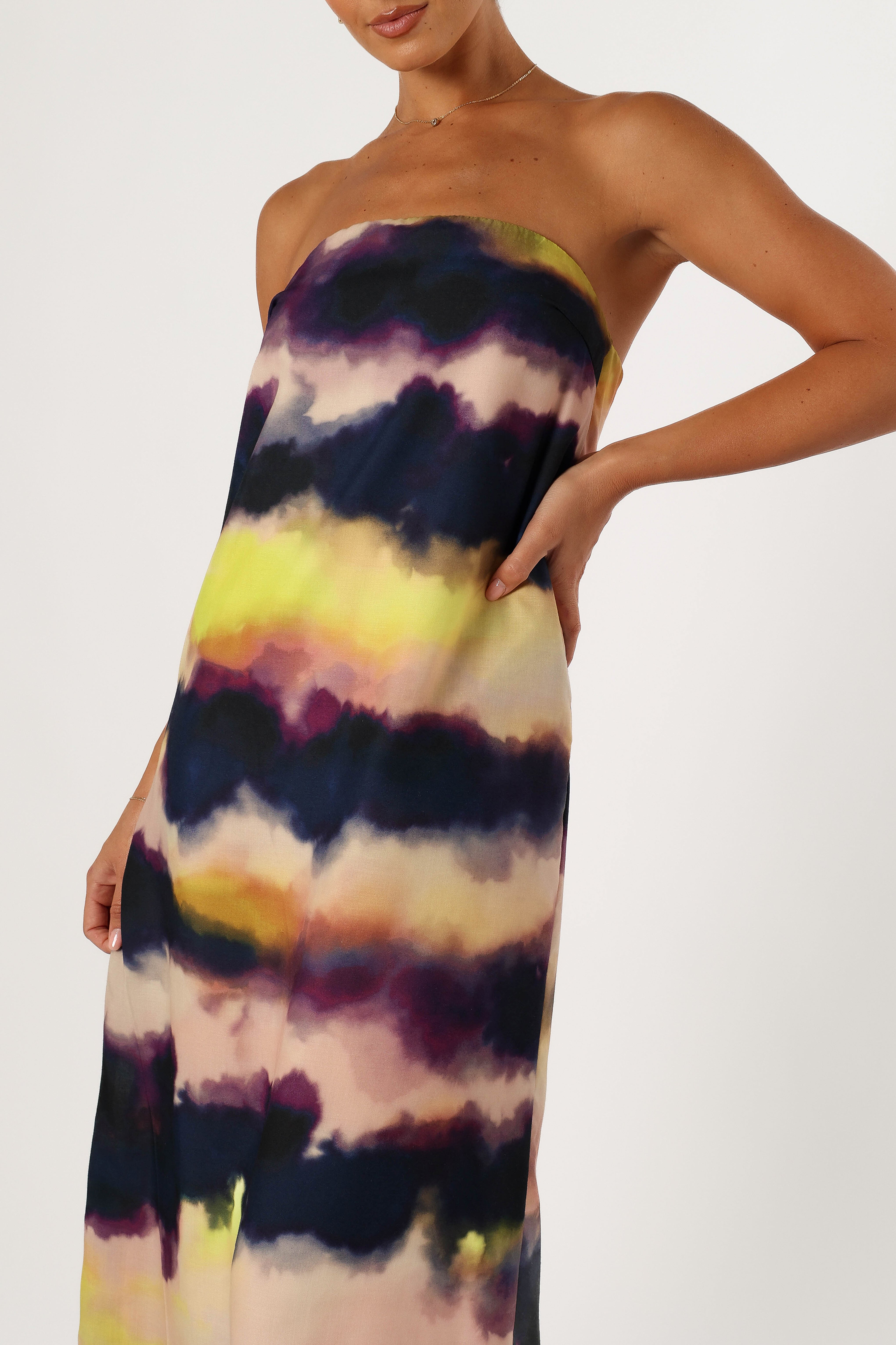 DRESSES @Oasis Strapless Maxi Dress - Storm