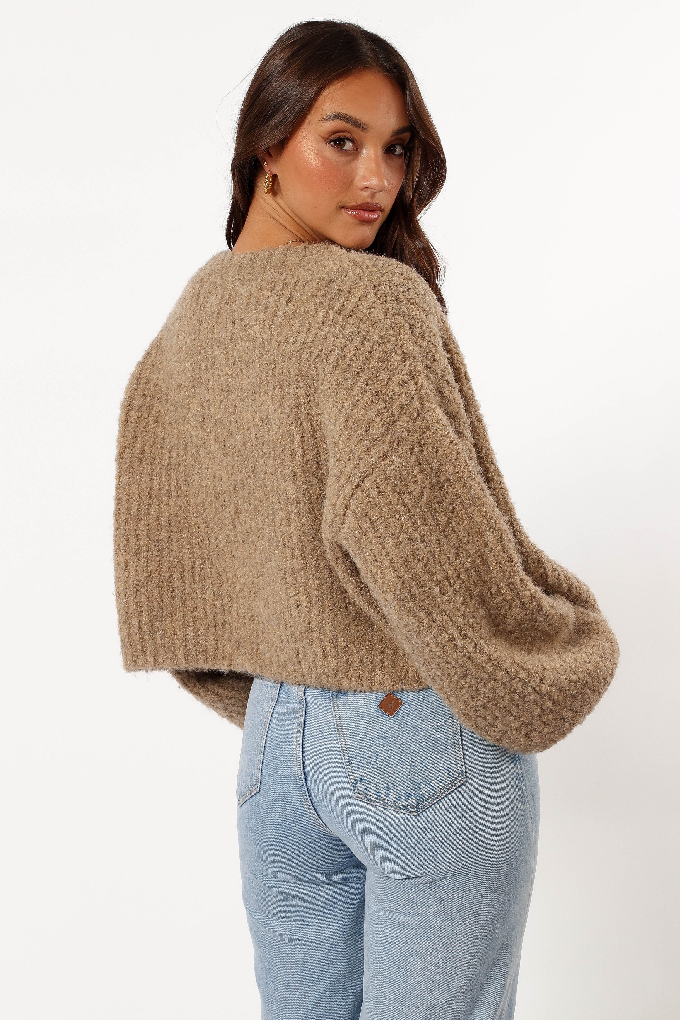KNITWEAR @Albertine Cardigan - Latte (Hold for Cool Beginnings)