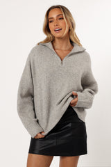 KNITWEAR Miranda Knit Sweater - Grey