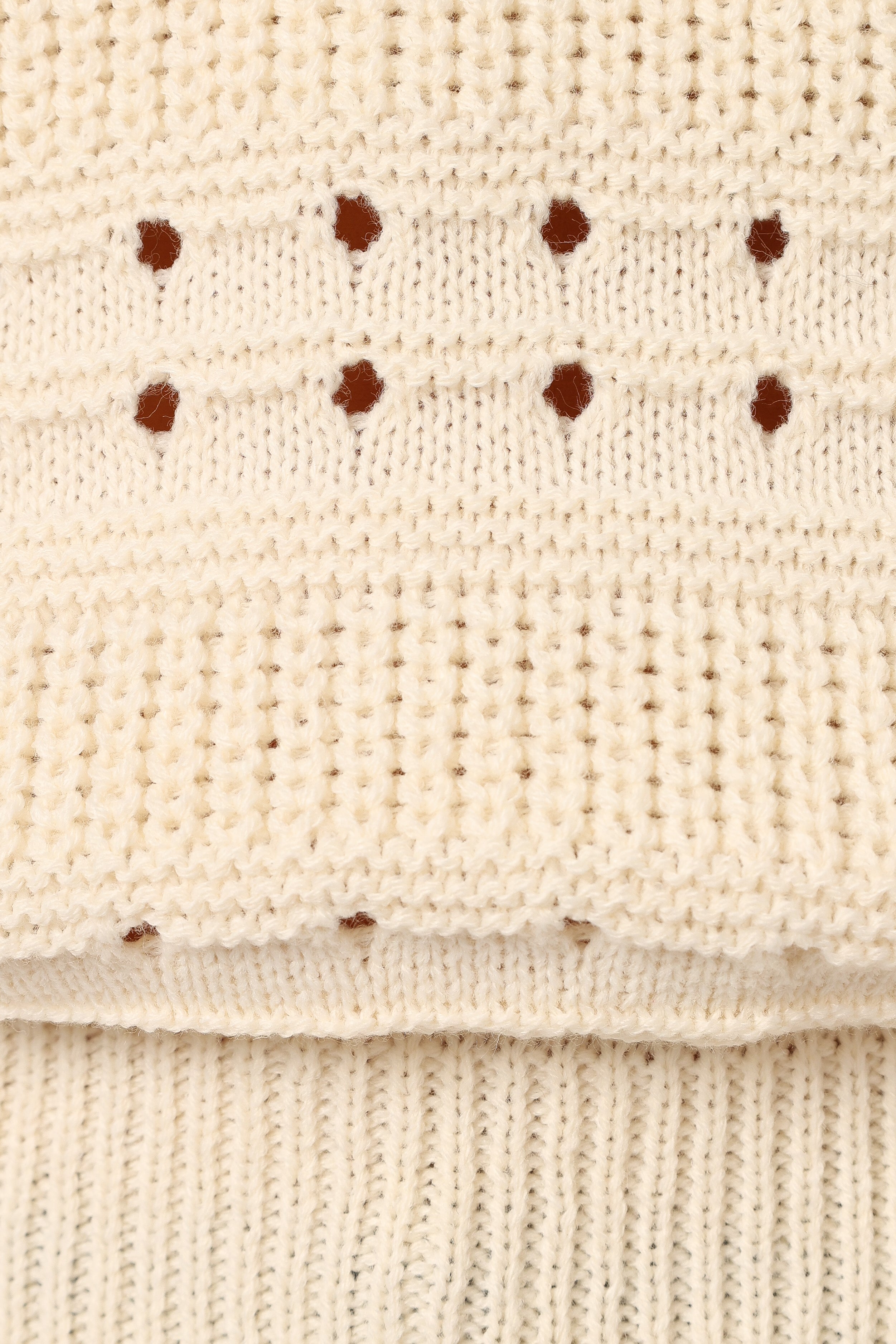 KNITWEAR @Watton Stripe Knit Sweater - Cream