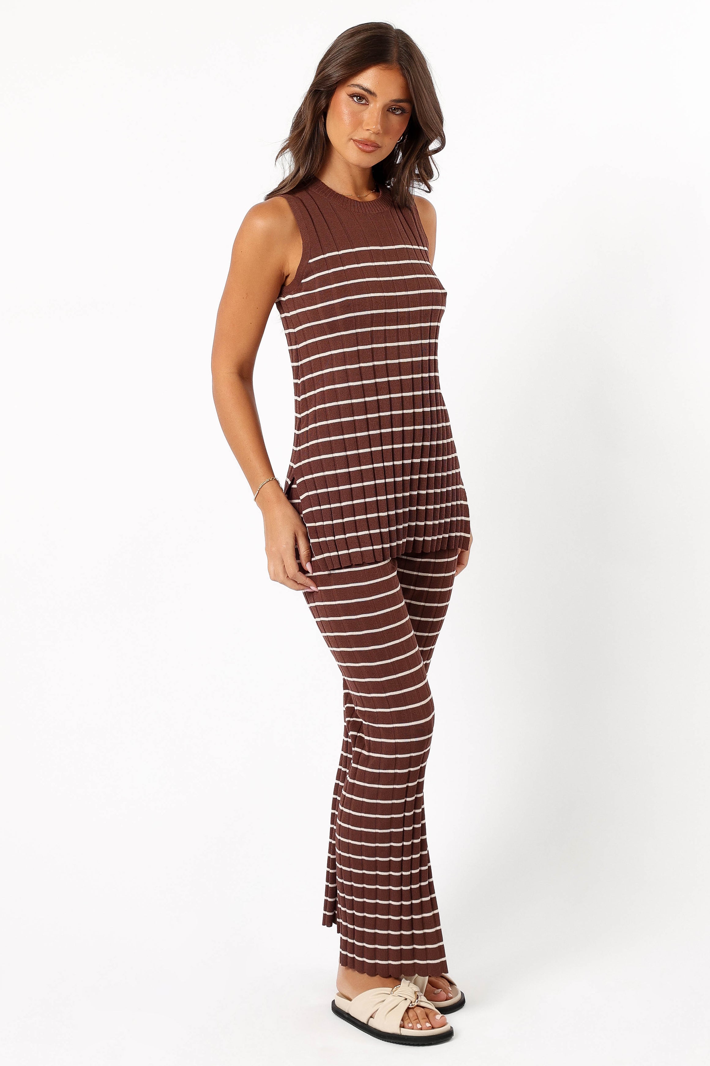 SETS @Saralynn Knitted Set - Brown Beige