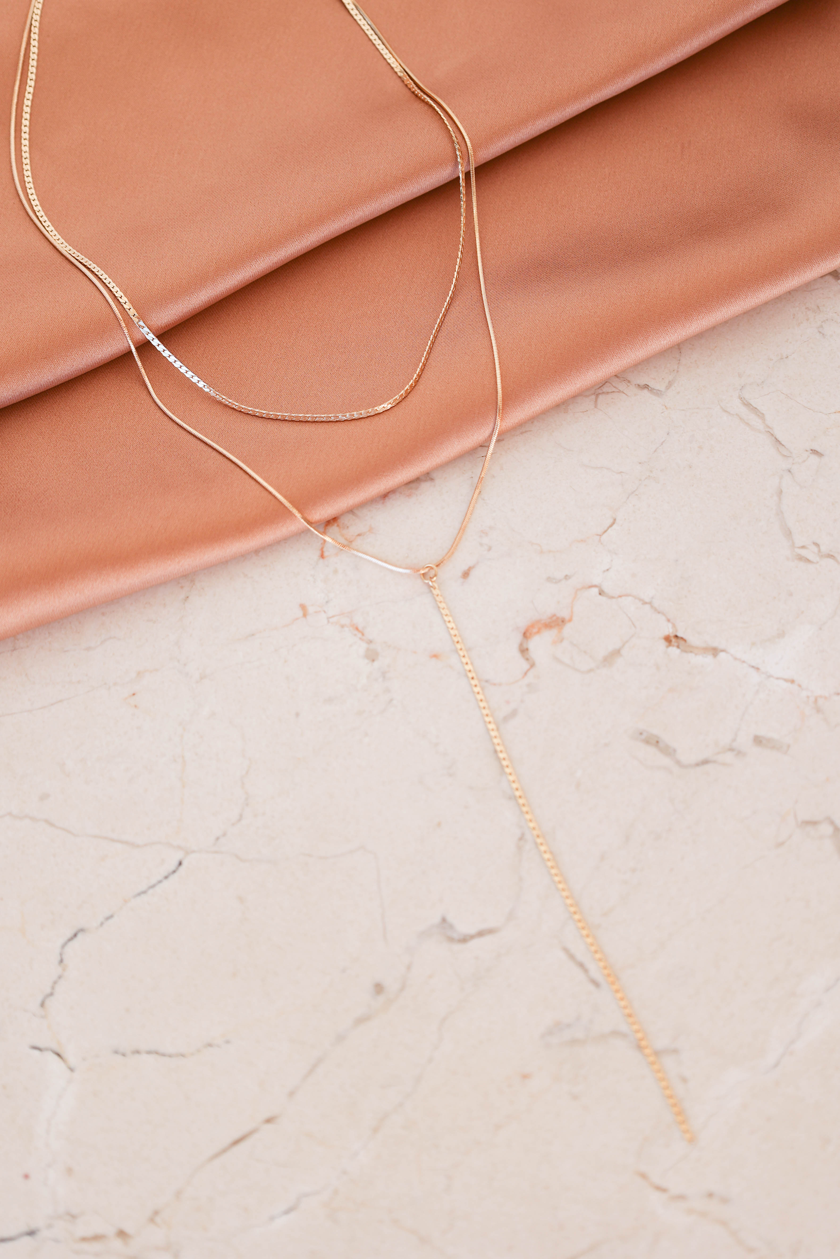 Petal and Pup USA ACCESSORIES Addison Layered Necklace - Gold One Size