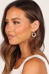 Petal and Pup USA ACCESSORIES Aliana Hoop Statement Earrings - Gold One Size