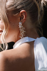 Petal and Pup USA ACCESSORIES Annalise Pearl Earrings - Gold One Size