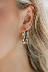 Petal and Pup USA ACCESSORIES Antigoni Hoop Earrings - Gold/Multi One Size