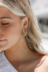 Petal and Pup USA ACCESSORIES Antigoni Hoop Earrings - Gold/Multi One Size