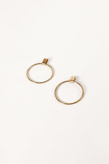 Petal and Pup USA ACCESSORIES Bonnie Hoop Earrings - Gold One Size