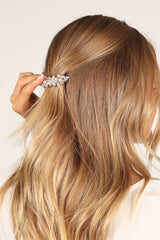 Petal and Pup USA ACCESSORIES Brielle Embellished Hairclip - Gold One Size