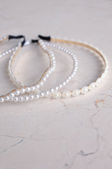 Petal and Pup USA ACCESSORIES Carolina 3 Pack Headband - Pearl One Size