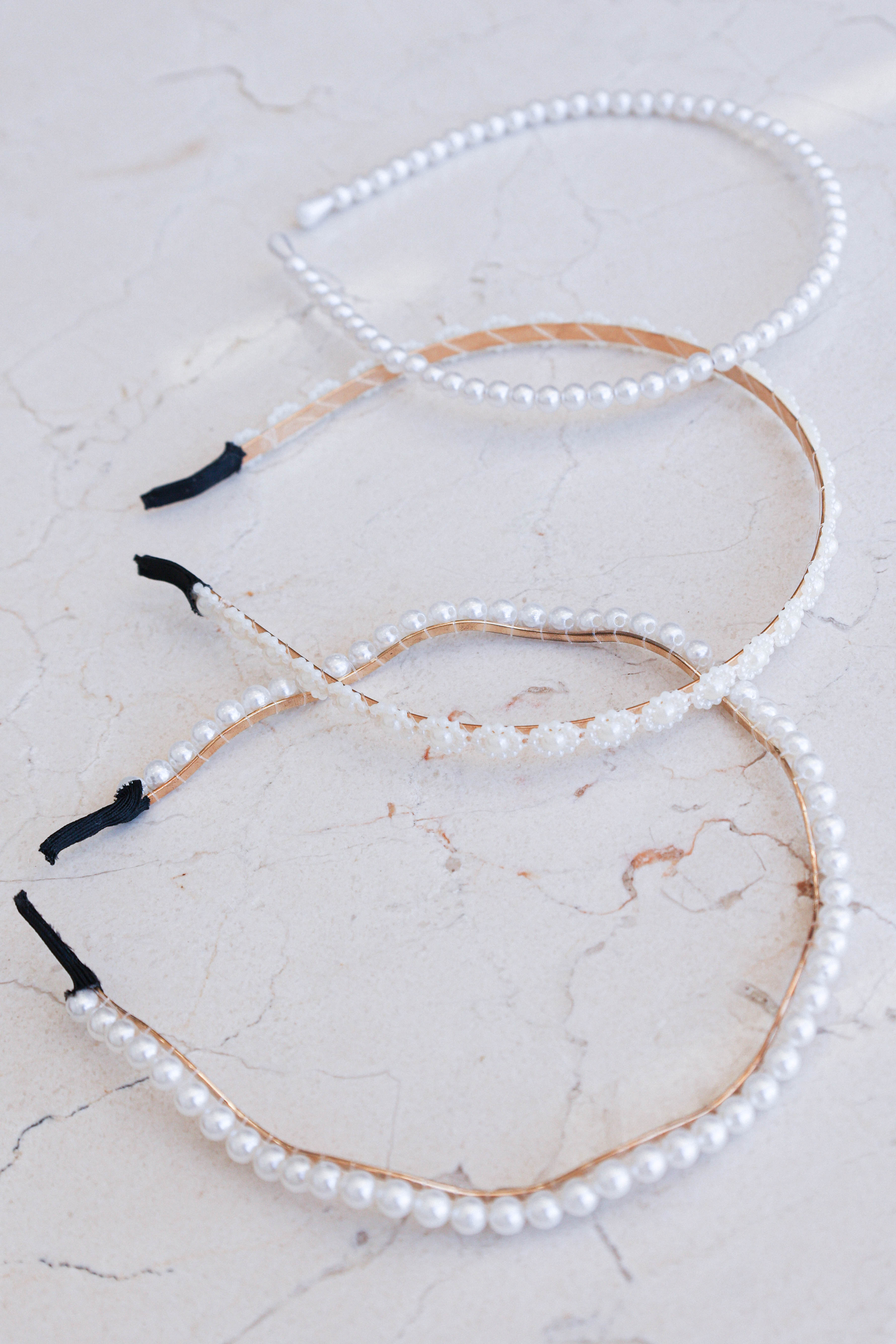 Petal and Pup USA ACCESSORIES Carolina 3 Pack Headband - Pearl One Size