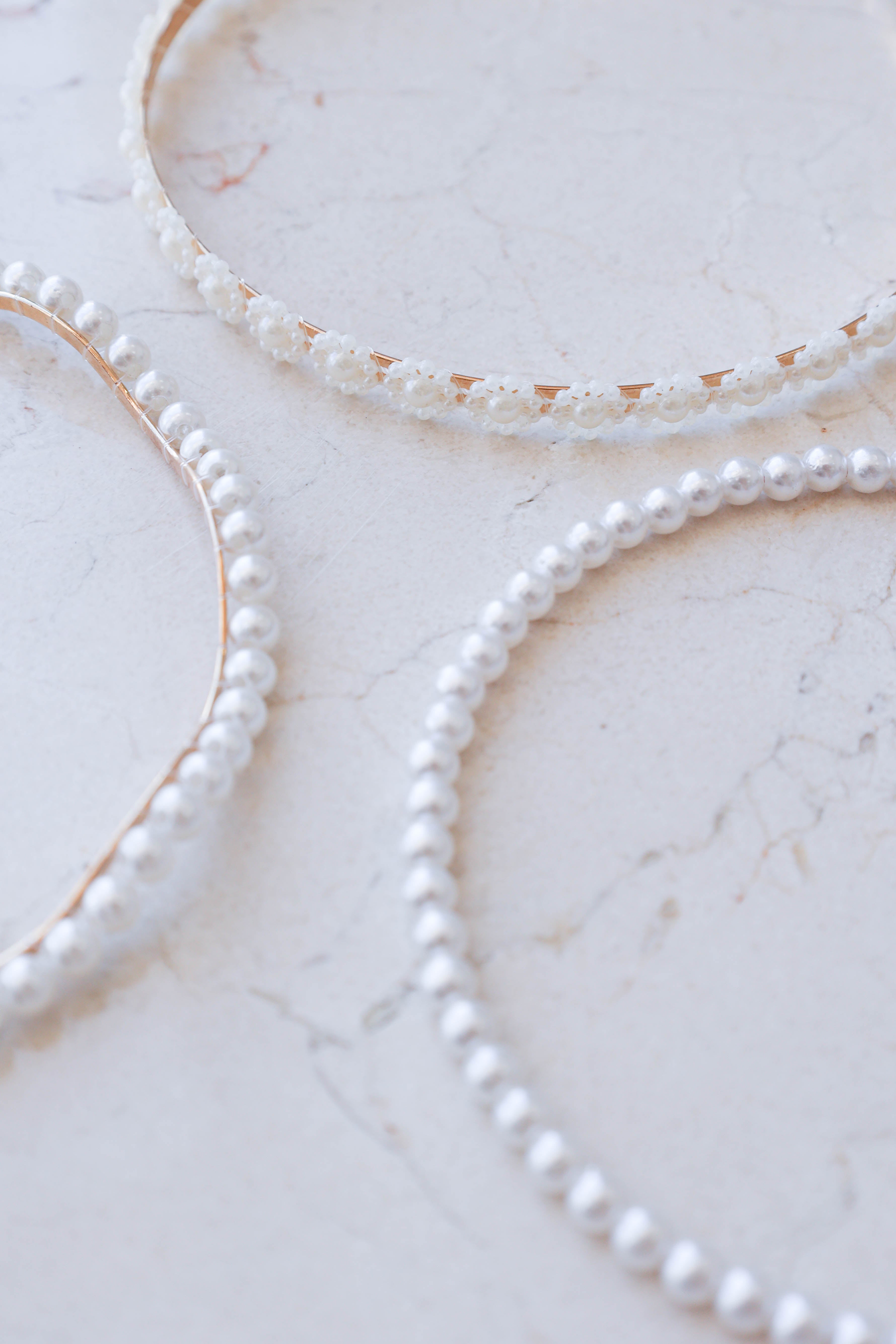 Petal and Pup USA ACCESSORIES Carolina 3 Pack Headband - Pearl One Size