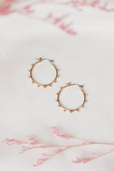 Petal and Pup USA ACCESSORIES Caroline Hoop Earrings - Gold One Size
