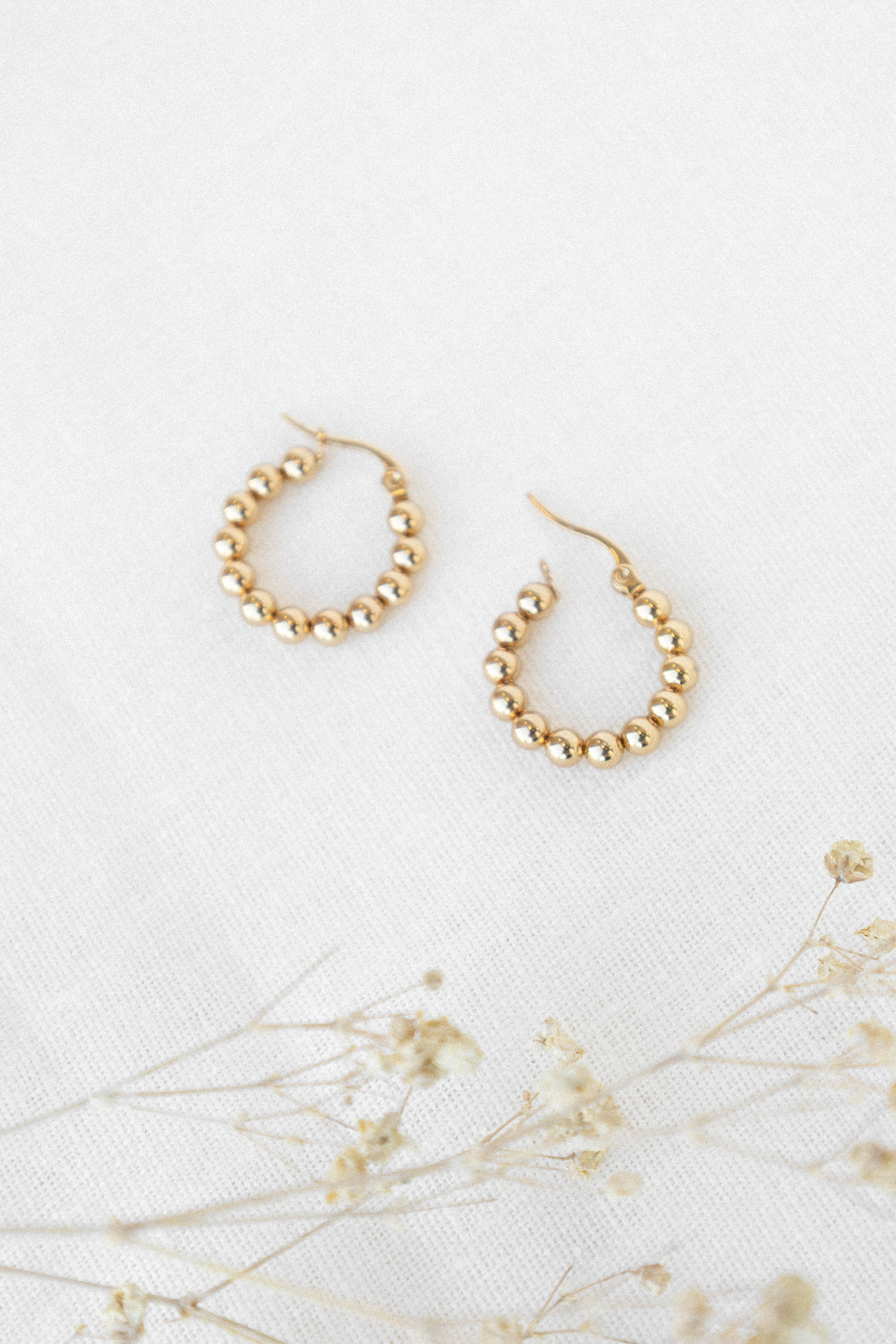 Petal and Pup USA ACCESSORIES Chloe Hoop Earrings - Gold One Size