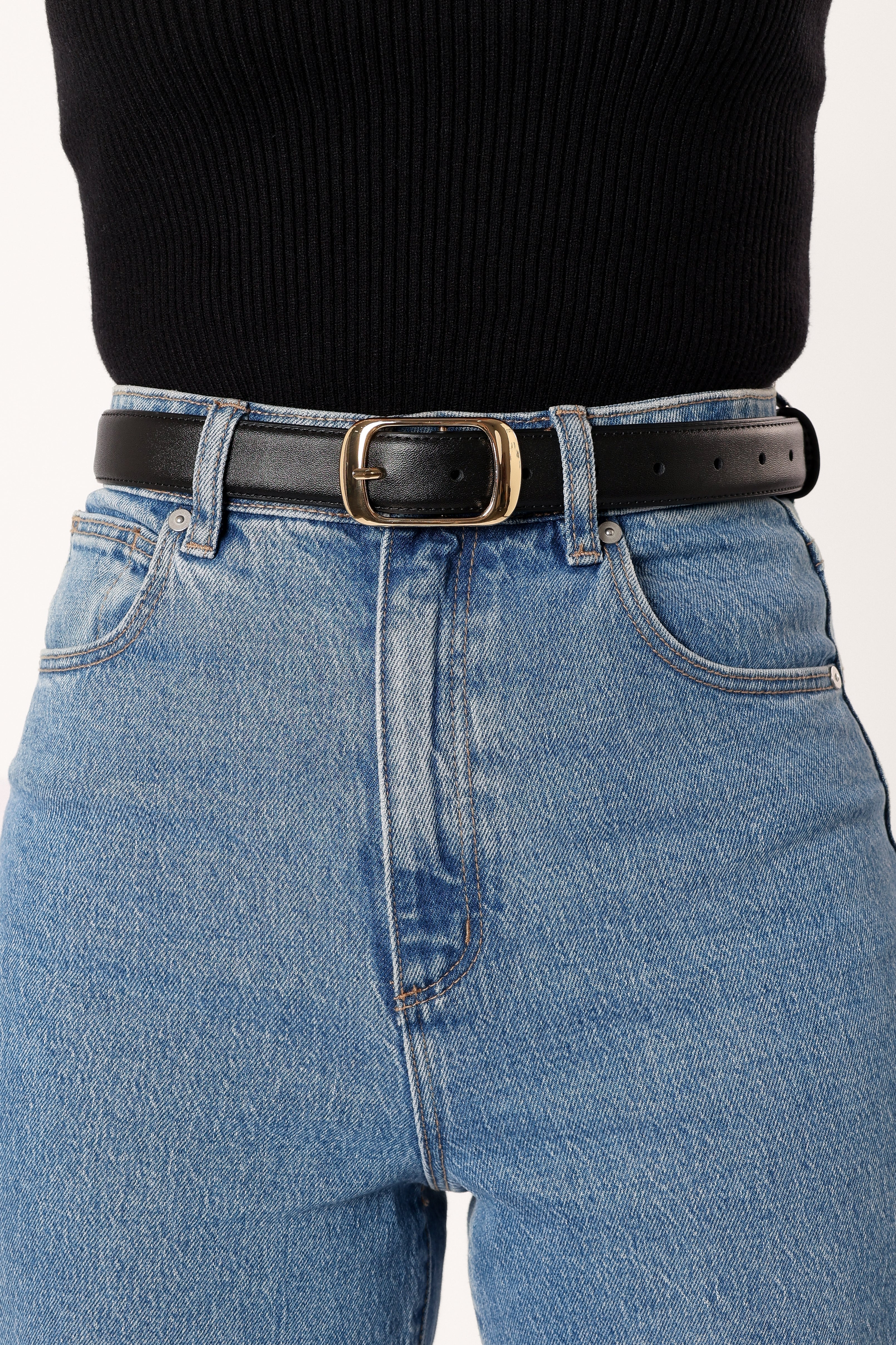 Petal and Pup USA ACCESSORIES Classic Belt - Black One Size