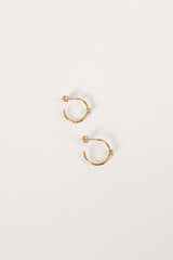 Petal and Pup USA ACCESSORIES Damie Hoop Earrings - Gold One Size