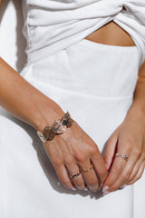 Petal and Pup USA ACCESSORIES Eliana Cuff Bracelet - Gold One Size