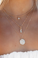 Petal and Pup USA ACCESSORIES Enchante 5 Layer Necklace Set - Gold One Size