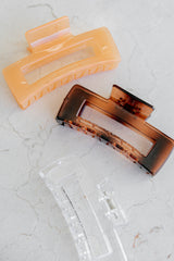 Petal and Pup USA ACCESSORIES Hannah 3 Pack Hairclip Set - Multi One Size