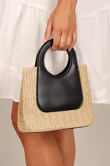 Petal and Pup USA ACCESSORIES Hannah Bag - Natural/Black One Size
