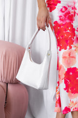 Petal and Pup USA ACCESSORIES Hunter Shoulder Bag - White Croc One Size