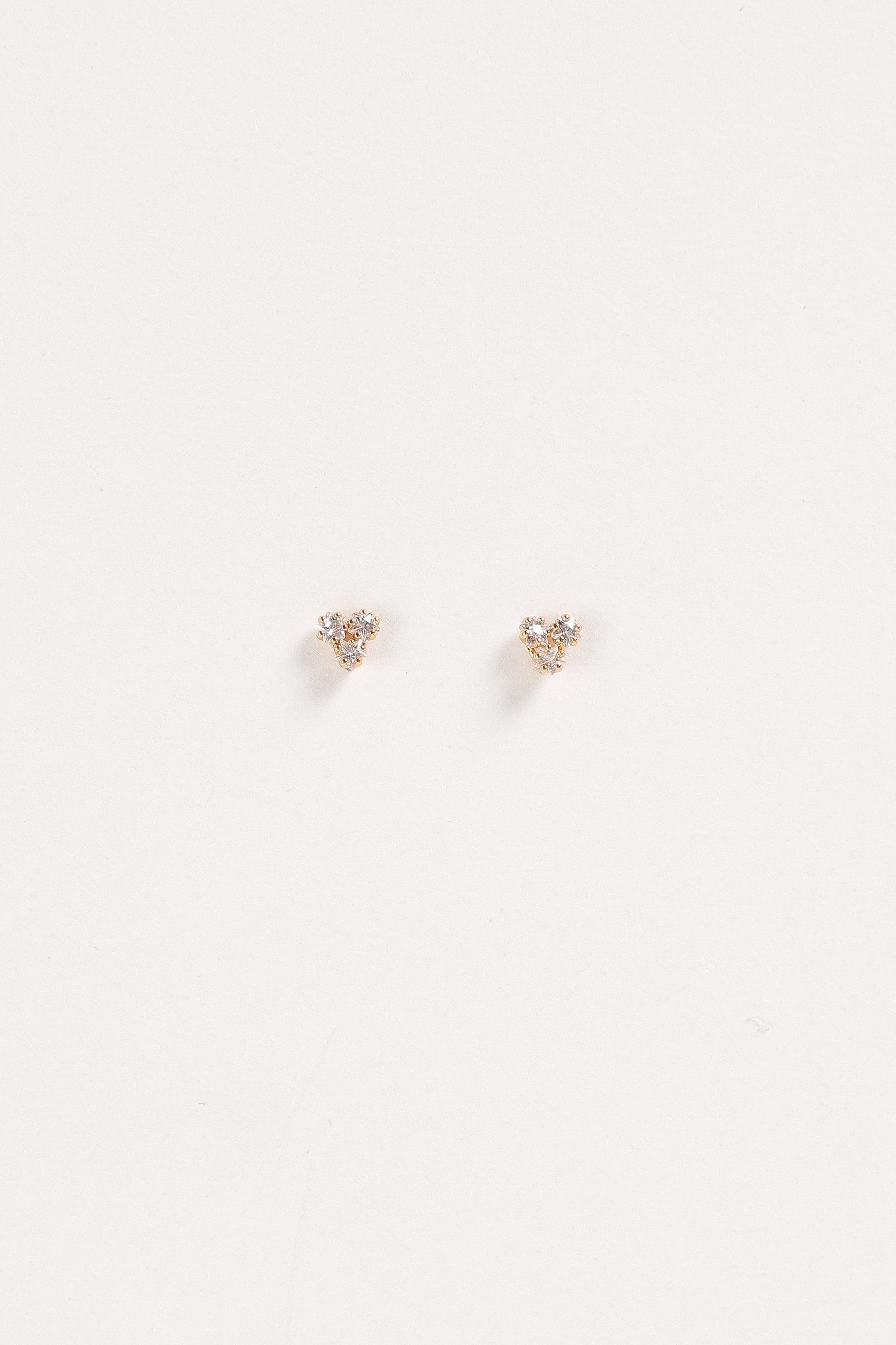 Petal and Pup USA ACCESSORIES Janey Stud Earrings - Gold One Size