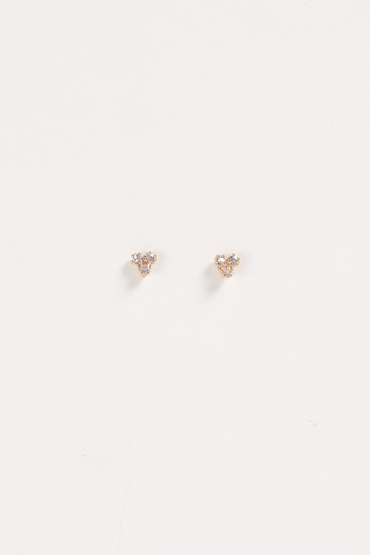 Petal and Pup USA ACCESSORIES Janey Stud Earrings - Gold One Size
