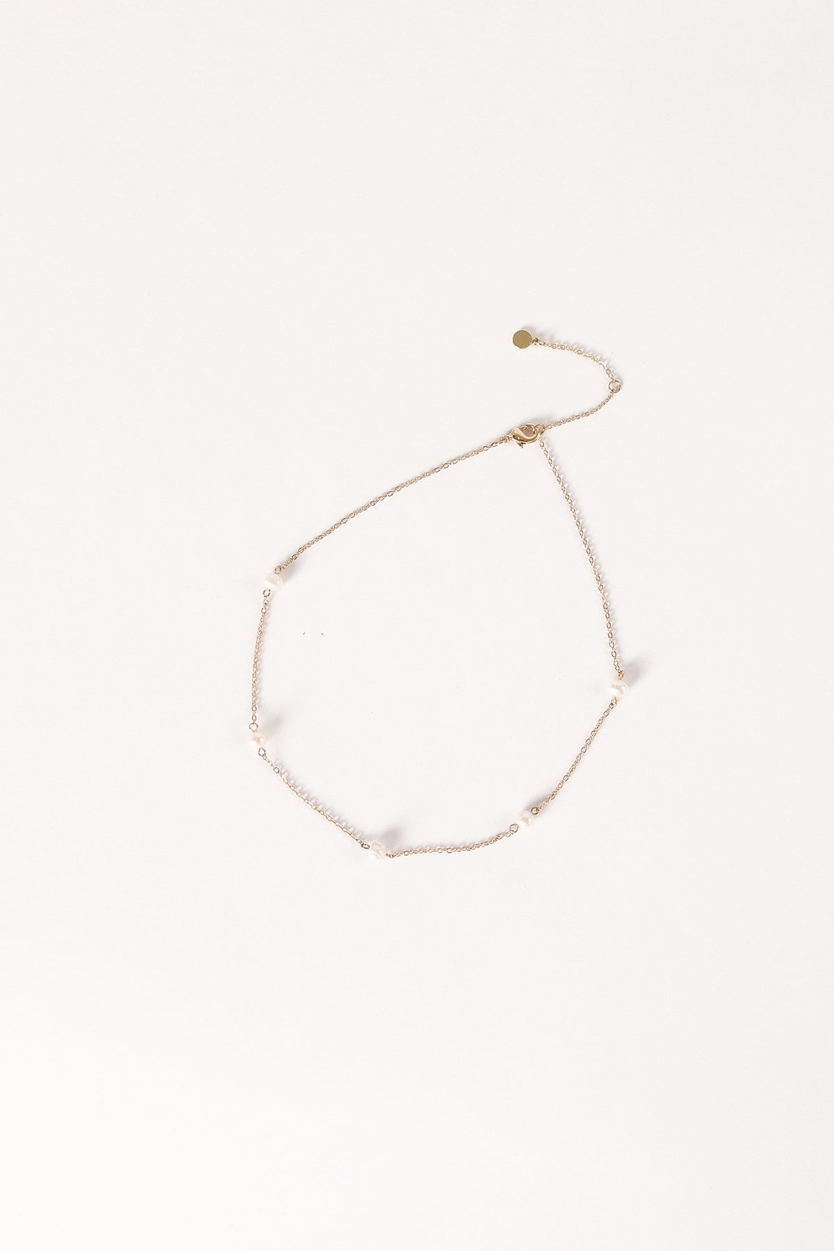 Petal and Pup USA ACCESSORIES Kealy Pearl Necklace - Gold One Size