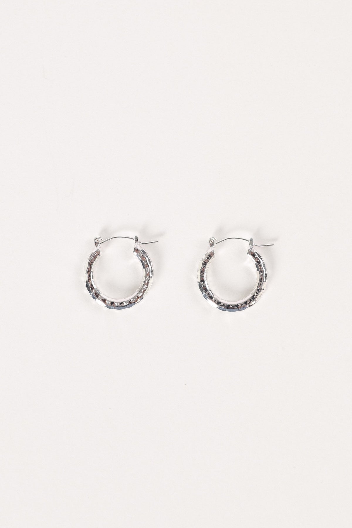 Petal and Pup USA ACCESSORIES Kennedy Hoop Earrings - Silver One Size