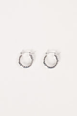 Petal and Pup USA ACCESSORIES Kennedy Hoop Earrings - Silver One Size