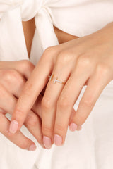 Petal and Pup USA ACCESSORIES Mila Embellished Ring - Gold One Size