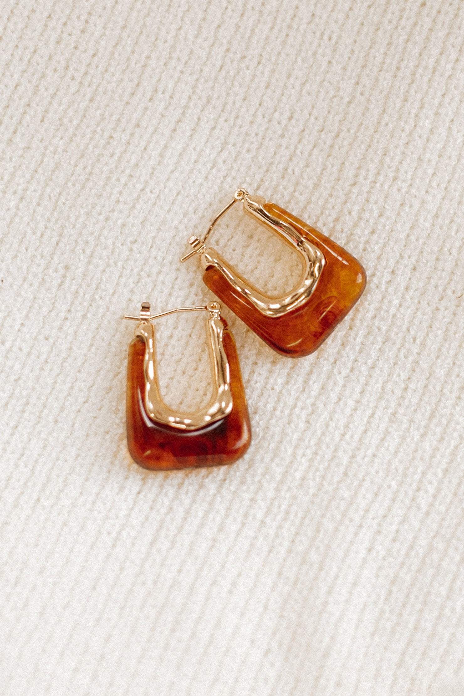 Petal and Pup USA ACCESSORIES Minsi Earrings - Brown One Size