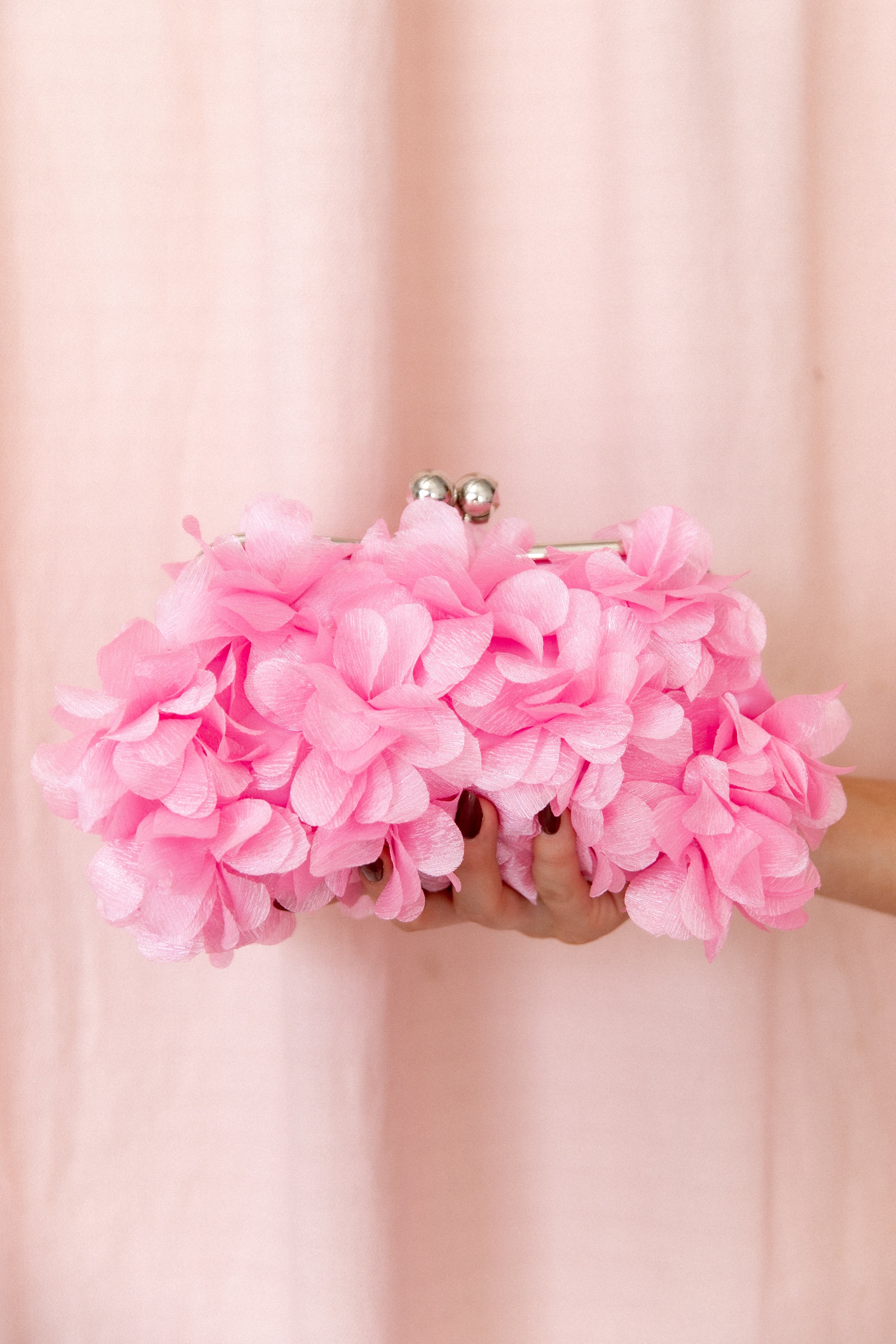 Petal and Pup USA ACCESSORIES Mon Amour Floral Clutch - Pink One Size