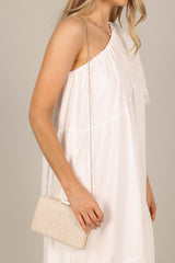 Petal and Pup USA ACCESSORIES Peyton Straw Clutch - Cream One Size