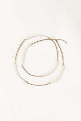 Petal and Pup USA ACCESSORIES Remi Pearl Necklace - Gold One Size