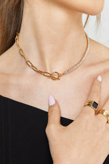 ACCESSORIES @Riri Contrast Chain - Gold